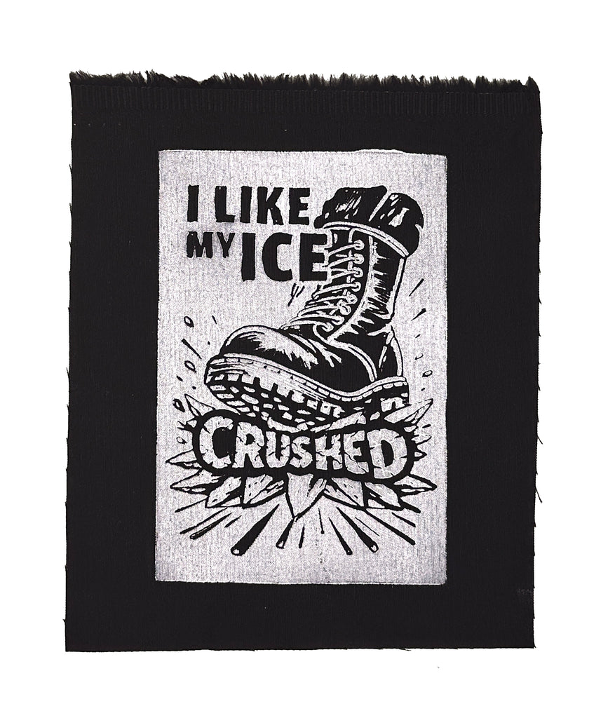 "Crushed Ice" Sew-On-Patch 8x6 inches.