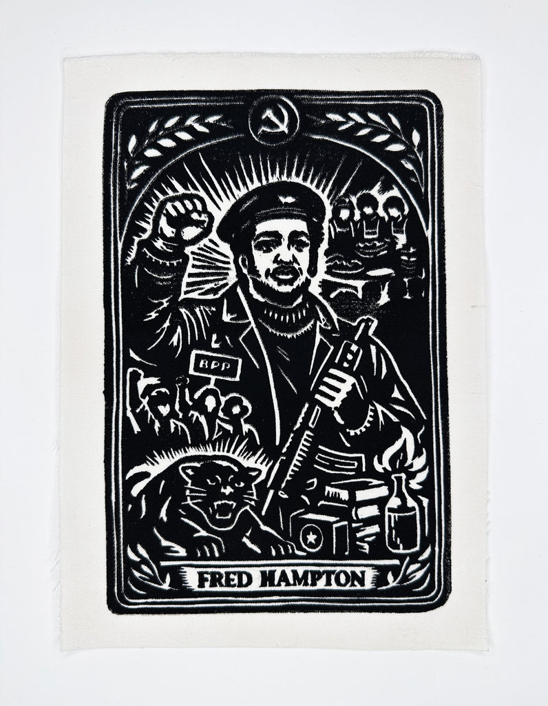 "Fred Hampton" Sew-On-Patch 9.5 x 7 inches
