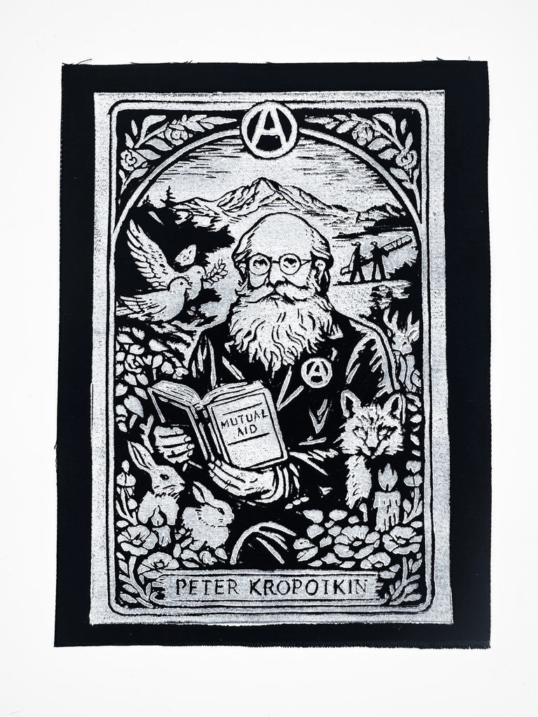 "Peter Kropotkin" Sew-On-Patches 8.5 x 6.5 inches